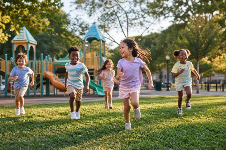 Kids Playing at a Park