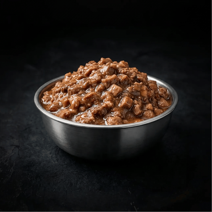 Bowl of Wet Pet Food