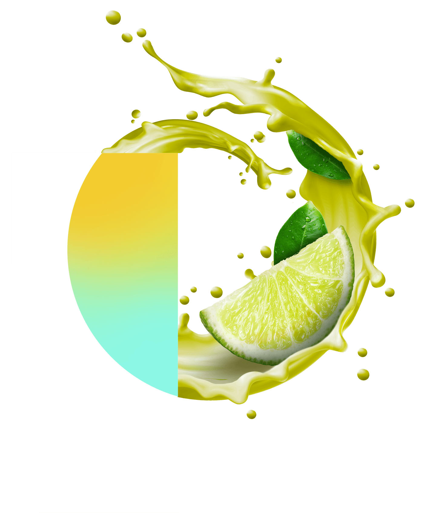 Puris P logo with HiLo lime splash